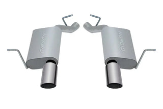 Gibson Aluminized 2.25in Axle-Back Dual Exhaust: Jeep Grand Cherokee 2011-2020