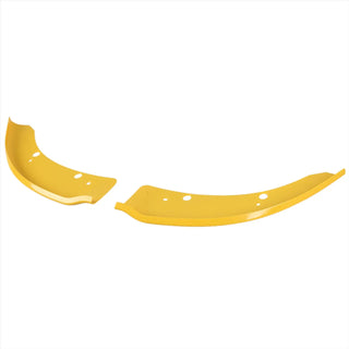 Spec D Front Bumper Splitters (Yellow, 2PC): Dodge Charger SRT & ScatPack 2015 - 2023