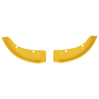 Spec D Front Bumper Splitters (Yellow, 2PC): Dodge Charger SRT & ScatPack 2015 - 2023