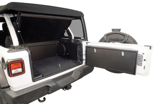 Tuffy Deluxe Cargo Enclosure (REAR): Jeep Wrangler Unlimited JL 2018-2026 w/ Alpine Subwoofer