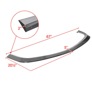 Spec D Front Bumper Lip (Glossy Black): Dodge Challenger SXT 2015 - 2021
