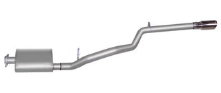Gibson Single Cat-Back Perf Exhaust Stainless (REAR): Jeep Wrangler TJ 2000-2006 4.0L / 2.5L Short Arms