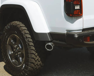 Gibson Single Cat-Back Perf Exhaust Stainless Tip (REAR): Jeep Gladiator JT 2020-2025 3.6L