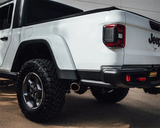 Gibson Single Cat-Back Perf Exhaust Stainless Tip (REAR): Jeep Gladiator JT 2020-2025 3.6L