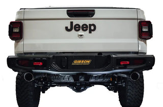 Gibson Dual Split Cat-Back Perf Exhaust Stainless Tips (REAR): Jeep Gladiator JT 2020-2025 3.6L