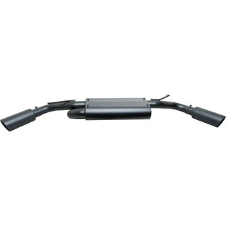 Gibson Black Elite Dual Extreme Axle Back Perf Exhaust Black Ceramic (REAR): Jeep Wrangler JK 2007-2018 3.6/3.8L
