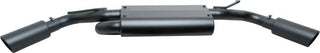Gibson Black Elite Dual Extreme Axle Back Perf Exhaust Black Ceramic (REAR): Jeep Wrangler JK 2007-2018 3.6/3.8L