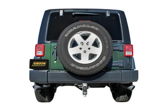 Gibson Black Elite Dual Extreme Axle Back Perf Exhaust Black Ceramic (REAR): Jeep Wrangler JK 2007-2018 3.6/3.8L