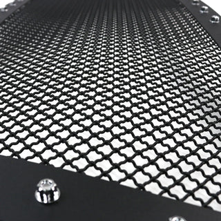 Spec D Stainless Steel Grille Insert (Rivet Style, Black Mesh): Ram 1500 2013 - 2018