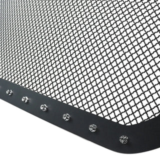 Spec D Stainless Steel Grille Insert (Rivet Style, Black Mesh): Ram 1500 2013 - 2018