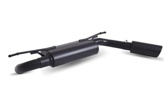 Gibson Black Elite Single Axle Back Perf Exhaust Black Ceramic (REAR): Jeep Wrangler JL 2018-2025 3.6L