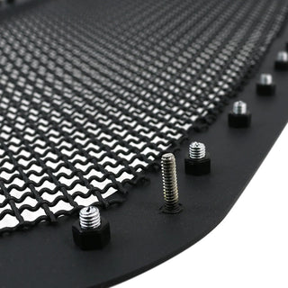 Spec D Stainless Steel Grille Insert (Rivet Style, Black Mesh): Ram 1500 2013 - 2018