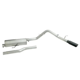 Gibson Black Elite Cat-Back Perf Exhaust Black Ceramic Tip (REAR): Jeep Gladiator JT 2020-2025 3.6L