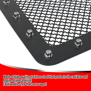 Spec D Stainless Steel Grille Insert (Black Mesh): Ram 1500 2013 - 2018