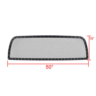 Spec D Stainless Steel Grille Insert (Black Mesh): Ram 1500 2013 - 2018