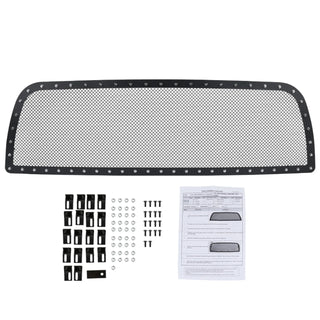 Spec D Stainless Steel Grille Insert (Black Mesh): Ram 1500 2013 - 2018