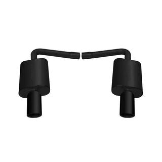 Gibson Black Elite 2.25in Axle-Back Dual Exhaust: Jeep Grand Cherokee 2011-2020