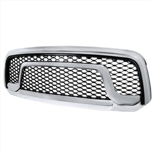 Spec D Rebel Style Grille (Chrome, Honeycomb): Ram 1500 2013 - 2018