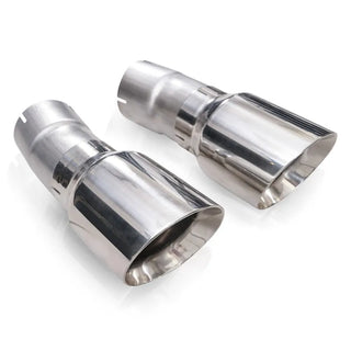 Stainless Works 4" Double Wall Slash-Cut Polished Tip Kit (REAR): Jeep Grand Cherokee 2011-2021 5.7L