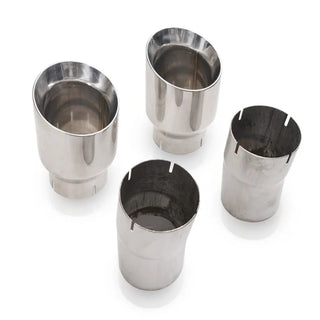 Stainless Works 4" Double Wall Slash-Cut Polished Tip Kit (REAR): Jeep Grand Cherokee 2011-2021 5.7L