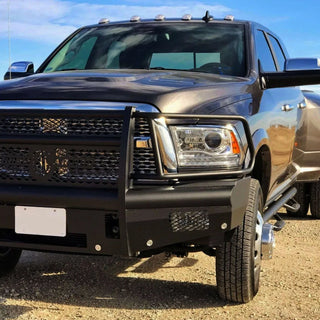 Spec D Projector Halo Headlights w/ LED Bar & Sequential Turn Signal (Chrome): Ram 2013 - 2018