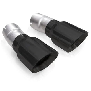 Stainless Works 4" Double Wall Slash-Cut Black Tip Kit (REAR): Jeep Grand Cherokee 2011-2021 5.7L