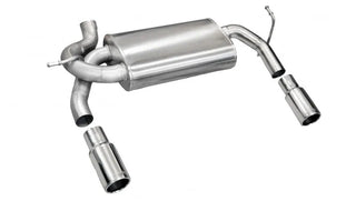 Corsa Performance Polished Sport Axle-Back Exhaust: Jeep Wrangler (2007-2017) / Wrangler JK (2018)