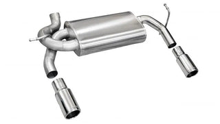 Corsa Performance Polished Sport Axle-Back Exhaust: Jeep Wrangler (2007-2017) / Wrangler JK (2018)