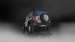 Corsa Performance Polished Sport Axle-Back Exhaust: Jeep Wrangler (2007-2017) / Wrangler JK (2018)