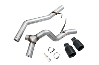 AWE Trail-to-Tread Conversion Kit Dual 5" Diamond Black Tips (REAR): Jeep Gladiator JT 2020-2024