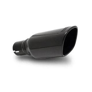 Borla Black Chrome Universal Tip 2" Inlet 3.5x3.28 Sq 10.5" Long (REAR): Jeep Wrangler 2012-2018