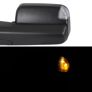 Spec D Mirrors SET w/ Clear LED (Manual-Fold, Black): Ram 2013 - 2018