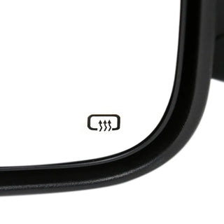 Spec D Mirrors SET w/ Clear LED (Manual-Fold, Black): Ram 2013 - 2018