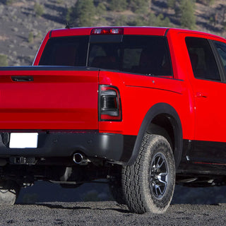 Spec D LED Tail Lights (Black, Red LED w/ Sequential Turn Signal): Ram 2013 - 2018