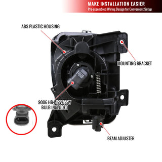Spec D Fog Lights w/ Switch (Smoke): Ram 1500 2013 - 2018