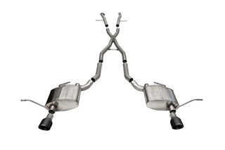 CORSA Xtreme 2.5in Cat-Back Exhaust w/ Single 4.5in Black PVD Tips: Jeep Grand Cherokee (11-21)