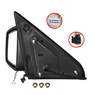 Spec D Driver Mirror w/ Turn Signal Light & Puddle Light (Manual-Fold, Chrome): Ram 2013 - 2018