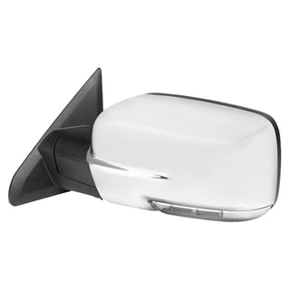 Spec D Driver Mirror w/ Turn Signal Light & Puddle Light (Auto-Fold, Chrome): Ram 2013 - 2018