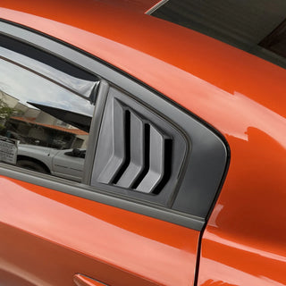 Spec D Rear Side Window Louvers (Matte Black): Dodge Charger 2011 - 2023