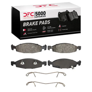 DFC Front Brake Pads & Hardware Kit: Jeep Grand Cherokee (99-02)