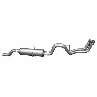 Gibson Dual Sport Cat-Back Perf Exhaust Aluminized Round Tips (REAR): Dodge Ram 2500/3500 Quad Cab 2003-2004 5.7L HEMI