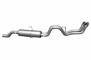 Gibson Dual Sport Cat-Back Perf Exhaust Aluminized Round Tips (REAR): Dodge Ram 2500/3500 Quad Cab 2003-2004 5.7L HEMI