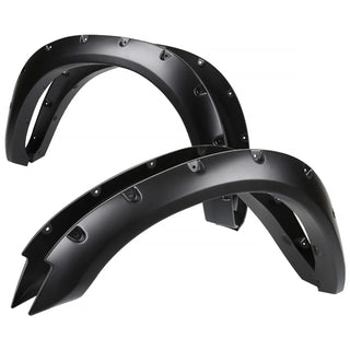 Spec D Riveted Style Fender Flares (Smooth Black, 4pc): Dodge Ram 2500 / 3500 2010 - 2018
