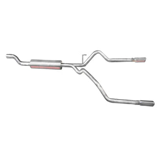 Gibson Cat-Back Dual Split Perf Exhaust Aluminized (REAR): Dodge Ram 2500/3500 Quad Cab 2003-2004 5.7L HEMI
