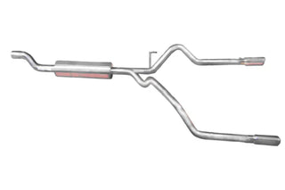 Gibson Cat-Back Dual Split Perf Exhaust Aluminized (REAR): Dodge Ram 2500/3500 Quad Cab 2003-2004 5.7L HEMI