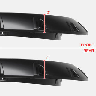 Spec D Riveted Style Fender Flares (Smooth Black, 4pc): Dodge Ram 2500 / 3500 2010 - 2018
