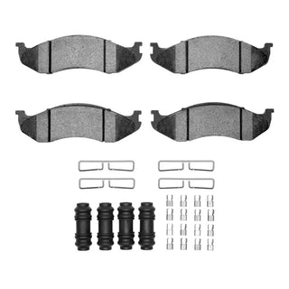DFC Front Ceramic Brake Pads and Hardware Kit: Jeep Wrangler (93-06)