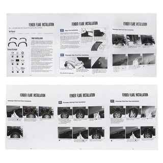 Spec D Riveted Style Fender Flares (Smooth Black, 4pc): Dodge Ram 2500 / 3500 2010 - 2018