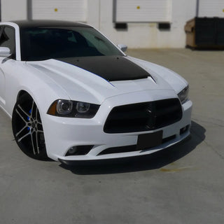 Spec D Polyurethane Front Lip (Black): Dodge Charger 2011 - 2014