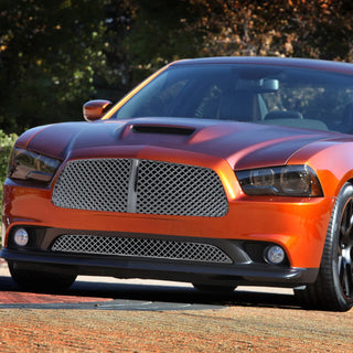 Spec D Lower Mesh Grille (Chrome): Dodge Charger 2011 - 2014
